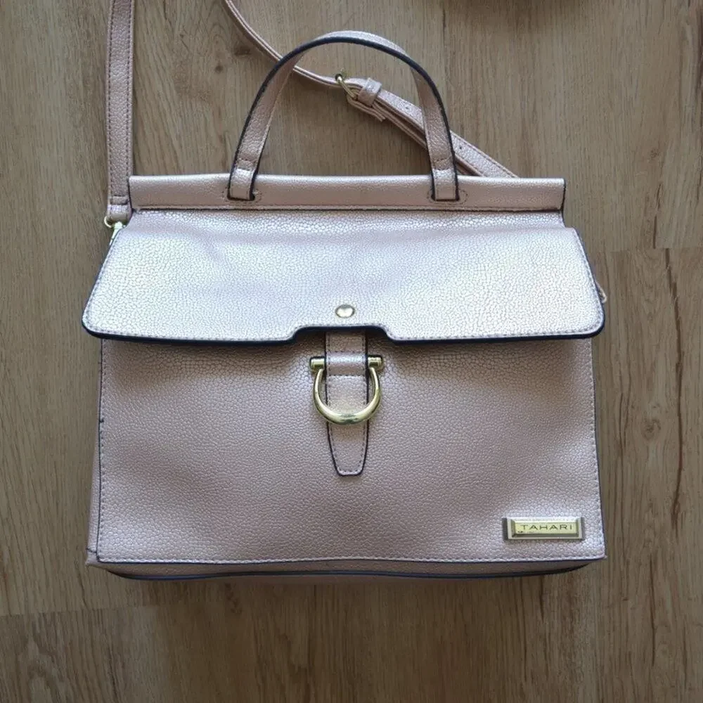 Tahari Crossbody Purse Light Pink